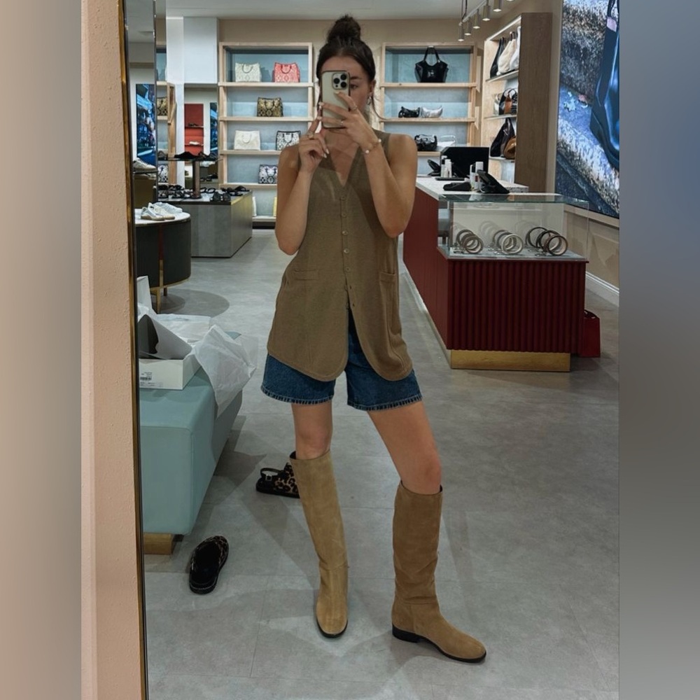 Frye Melissa Suede Brown Boots